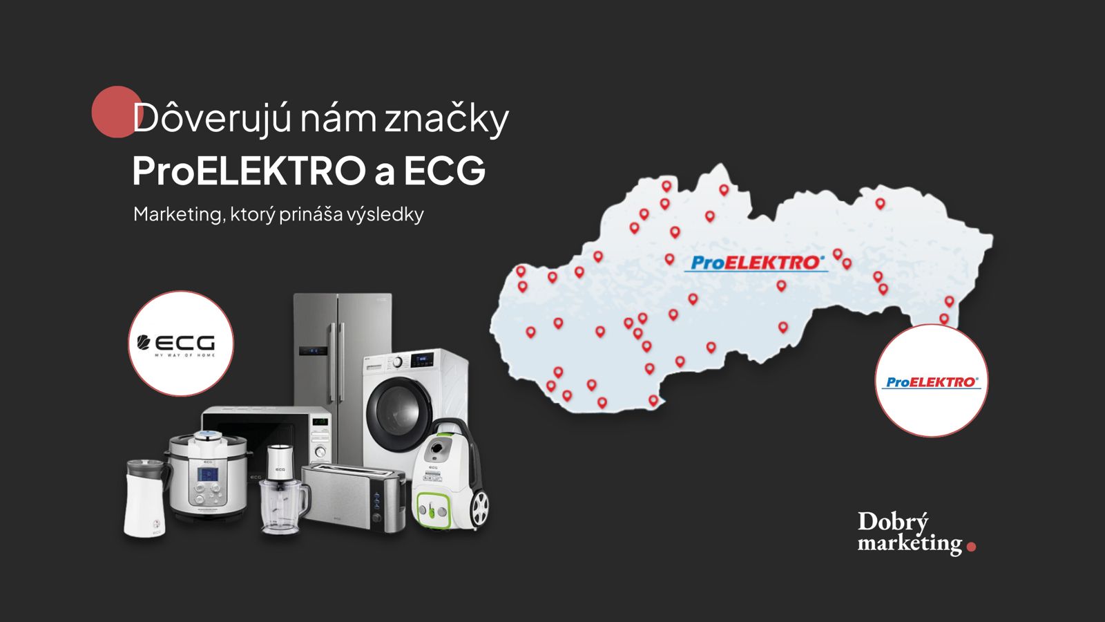 Dlhoročná spolupráca Dobrého Marketingu so značkami ECG a ProELEKTRO